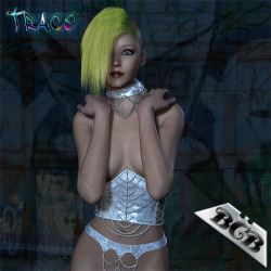 Trace Chains and lace, what more do you need? You get one underbust corset, with chains, one choker, with chains and one pair of chain briefs. Product Requirements and Compatibility: Poser 6  V4 Daz Studio 4.6 There are 4 highly detailed materials and
