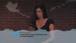 &ldquo;No reason needed&rdquo;, she says.  (from Celebrities Read Mean Tweets #6)