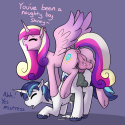 Prompt 8:  Draw/Write about a pony’s butt gettin’ some love Sometimes Cadance needs to lay down the law~I’ll probably miss out on some of the next themes since I’ll be attending Bronycan, and travelling waaaay to much. Anyone in the area feel