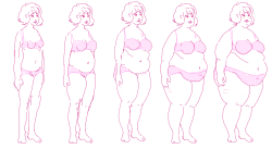 tasty-butterpear:  Girl gets super fat!   A lesson in knowing when to stop - she definitely goes too far for my liking, but I got carried away. Maybe you disagree? You can stop at whatever point you feel comfortable and cover up the rest of the screen
