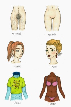 potterspartypants:  A couple examples of what a feminist can look like - any way they like.  