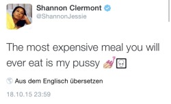 thefuzzydave:  Oh Shannon. Sweetie. Unless it can squirt out a 3-month-aged Porterhouse, loaded baked potato, and a magnum of Dom Perignon, then you have seriously overvalued yourself. 