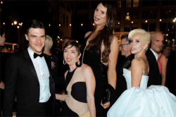 ladyxgaga:  September 20th, 2015: Attending the FOX Emmy Awards after-party alongside some of the the cast of American Horror Story: Freakshow: Emma Roberts, Naomi Campbell, Cheyenne Jackson and Sofia Vergara