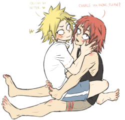 kinnme:   You know when Kaminari hides Kirishima’s phone charger so Eijirou will beg him to charge his phone and he can take advantage of this?  That’s why you should love them together.    