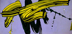 artist-lichtenstein:  Yellow and green brushstrokes, 1966, Roy Lichtenstein Medium: magna,oil,canvas 