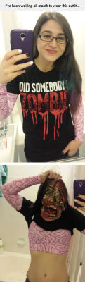 funnyandhilarious:  Instant Zombie T-Shirt