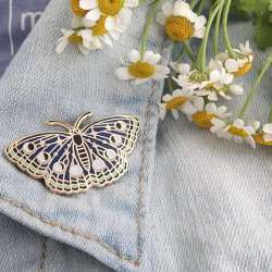 littlealienproducts:  Butterfly Pin by WildflowerandCompany 