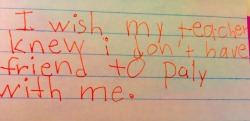 breannaoneal:  spoonmeb:  dreamland51:  34impossibleshapes:  oliveryeh:  abcworldnews:  Grade school teacher sparks conversation with students through ‪#‎IWishMyTeacherKnew‬ notes.  “92% of our students qualify for free and reduced lunch…I struggled