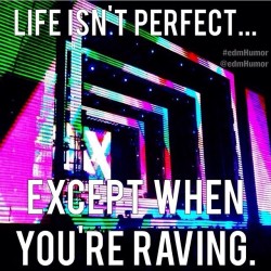 twitchfan777:  And when your raving your living!  Photo Cred: @edmhumor  #edm #edmhumor 