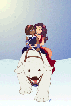 infinitesimalspeck:My thing for Korrasami Wedding Day is finally done! Only, like, a week and a half late &gt;.&gt; sorryyyyyy. Seriously, only someone *this* new to 2D animation would make the mistake of going ‘oh I’ll just animate a three-body walk