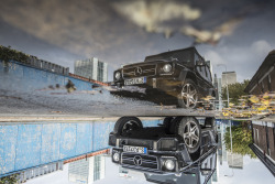 mercedesbenz:  Reflecting about a star. The G 63 AMG in London, shot by GF Williams.