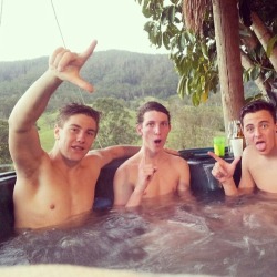 brofuck:  &ldquo;So, guys, how many times did you cum into the jacuzzi today?&rdquo; 