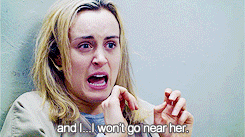 50shadesofacceptance:  toughc0okie-blog: Piper Chapman: Could try harder.  Piper Chapman: I didn’t even try at all