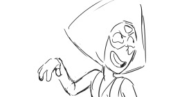 A few Peridot poses for “Too Far,”I was being cool&hellip; Amethyst loved it!
