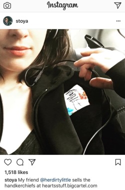 herdirtylittleheart:Stoya is the cutest and you can flag filthy with a saucy handkerchief too - click here to visit my store.   I freaked out when I saw this on her Instagram.