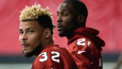 xemsays:  THIIIICK TYRANN MATHIEU NFL Safety for the Arizona Cardinals 25 years old. only 5ft. 9in. 186 lbs. – 26 lbs. filling those honey brown cakes. 