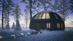 mymodernmet:  Contemporary Round Homes Designed to Withstand Over 1,500 Pounds of Snow