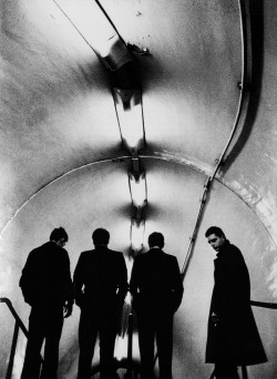 m3zzaluna:   &ldquo;people are frightened by what they don’t understand.&quot; — the elephant man (1980)  joy division photographed at lancaster gate tube by anton corbijn. in 2007, the dutch photographer directed a biopic of their lead singer,