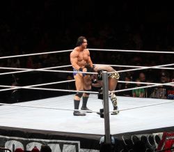 rwfan11:  ….looks like Kofi is about to get the BOOM drop….right down his throat! :-)