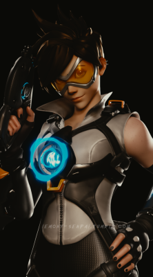 lemony-senpai: Custom Tracer / Lena Oxton - Blender Cycles Lighting &amp; Posing Practice. Custom Tracer Model is by ColonelYobo. Rendered with Blender Cycles.   Different Lighting Ver: Deviant Art 