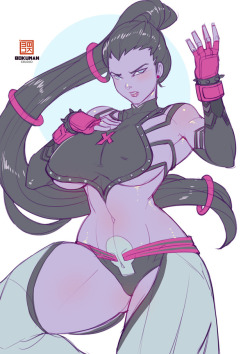 bokuman:  Widowmaker/Juri! Many people asked for this mashup, i open for new ideas! :D  Suport me on patreon for more content!  http://patreon.com/bokuman #dva #mei #meiisbae #overwatch #streetfighter#juri #widowmaker   ;9