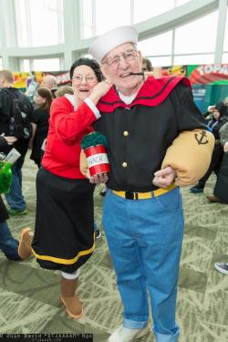 starkexpos:  archiemcphee:  Here’s further proof that anyone can (and should) cosplay their hearts out. Seattle-based photographer David “DTJAAAAM” Ngo took this awesome portrait during the recent 2014 Emerald City Comicon:  &ldquo;Olive Oyl and