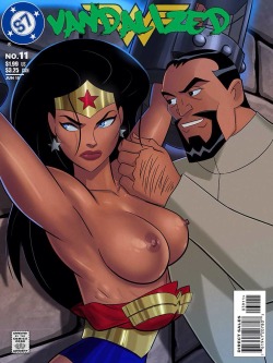 bout2ninjayomom:Wonder Woman Vandalized. Pt 1