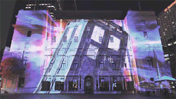 cyril-tanner:  The Tardis in Doctor Who’s 50th Anniversary Light Celebration 