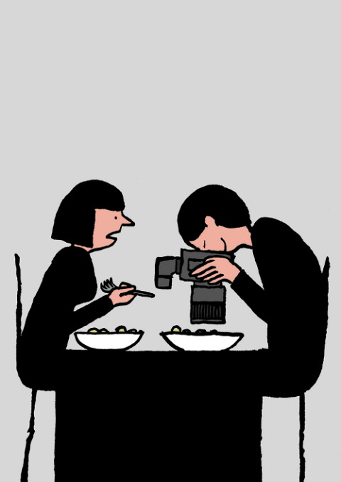 vamp-veins:  azurea:  By Jean Jullien.  I wonder what people fifteen years ago would think about these photos, how confused they’d be. How far have we really come 