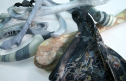 capacity:  Stephen Shaheen: Sculptures collection of marble bones 