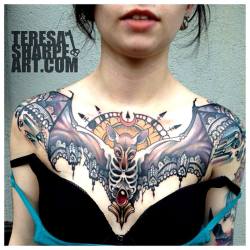 coldbloodedvixens:    Cold Blooded Vixens      Ok I love this tattoo! Tattoo Artist: Teresa Sharpewww.teresasharpeart.comYou can also follow her on Instagram @TeresaSharpeArt   