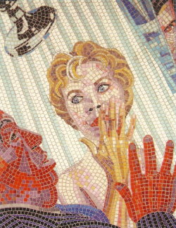  ‘Psycho’ (1962) One of the 17 Hitchcock mosaics at Leytonstone