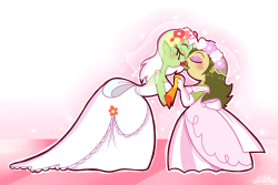 princesscallyie:    I made this one post about character parallels between Tammy and Lord Dominator and one of the similarities was they were both featured in wedding dresses and I’ve been wanting to draw that for awhile now dA link Art Blog~   ;9