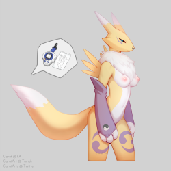 caratart:   this was bound to happen at some pointMy FA  |  My Twitter  |  Art is mine, Digimon is not.