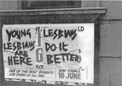 diabeticlesbian:  YOUNG LESBIANS ARE HERE - LESBIANS DO IT BETTER Sheffield Woman Against Clause 28 Day of Action, 8/4/1988  © Sheffield City Council 