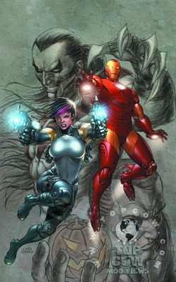 bear1na:  Fusion: Cyberforce/Hunter-Killer/Avengers/Thunderbolts #1 by Mike Choi and Sonia Oback