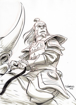 rufftoon:  bryankonietzko:  Inktober Day 4 – A young(er) General Iroh the Elder.  If I had time, I would so love to do a Young General Iroh comic. Sigh. 