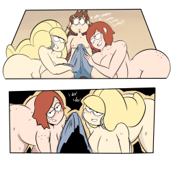 ironbloodaika: amanwithnoporns: Dipper as a well endowed  Satyr    and the helpful presence of wendy and pacifica for emperorbassexe! DAMN! :D   I want to be Dipper so badly right now! o////o &lt;3 &lt;3 &lt;3 &lt;3