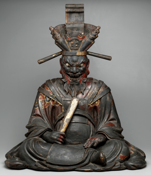 blondebrainpower:Sculpture of Yama, god of death and king of Hell, JapanMomoyama period, 16th-17th century 