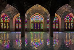 Comeseeiran:the Collection Of Colors Inside Nasir Al-Mulk Mosque In Shiraz Leaves