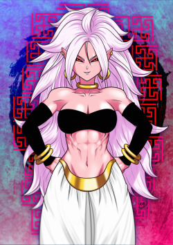 maxgunner44:  ANDROID 21 The new android from Dragon Ball FighterZ is GORGEOUS! Waifu Material, So evil and beautiful! I love her so much  Btw, the game is amazing!  &lt;3 &lt;3 &lt;3
