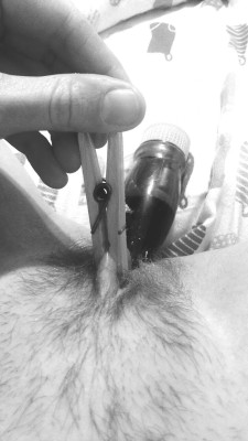 The perfect mixture of pleasure and pain&hellip;all of my senses focus on a throbbing clit and my pussy flows tasty juices.