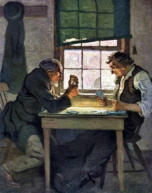 unjouruntableau: N. C. Wyeth - Les joueurs de poker, 1912.