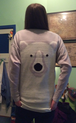mantres got me this amazing polar bear sweater