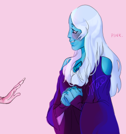 2ihae:  Rewatched The Trial earlier today and I am just in love with Blue Diamond’s voice! The way she sounds when she’s talking to Yellow, as opposed to how cold she is towards other gems like Sapphire just WOW I LOVE HER VOICE Quick messy fanart