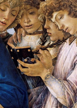 Madonna with lillies and eight angels (detail) Sandro Botticelli, 1478