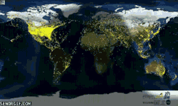 ossohvonb:  immersus:  Every airline flight in the world over 24 hours.  interesting 