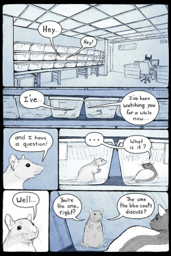 pengosolvent:  Edit: the title for this comic is “Puzzle Rat”this one’s a few days late due to having a lot of doctors appointments sorryit’s  just 9 pages, and about some rats… it’s more symbolic than anything really (it’s completely unrelated