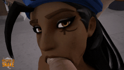 rocksolidsnake:  Ana Amari BJ MP4/GIF Haven’t done any Overwatch in a while… I hope to change that, starting with Ana Amari.  COMMISSIONS | PATREON 