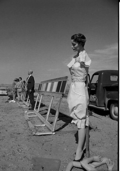 Atomic bomb test site, Nevada, 1955. Nudes &amp; Noises  